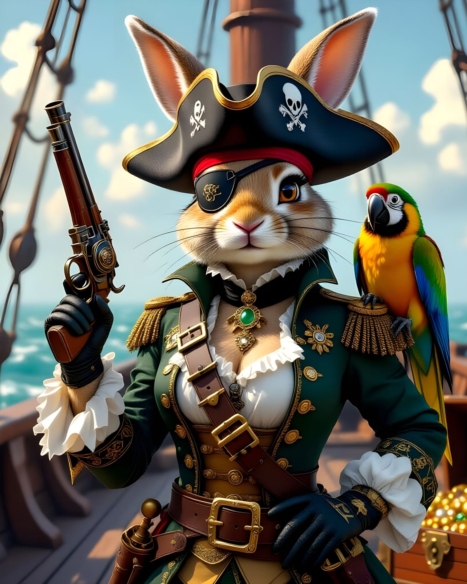 Anne Bonny the Bunny  by @Gary Murakami