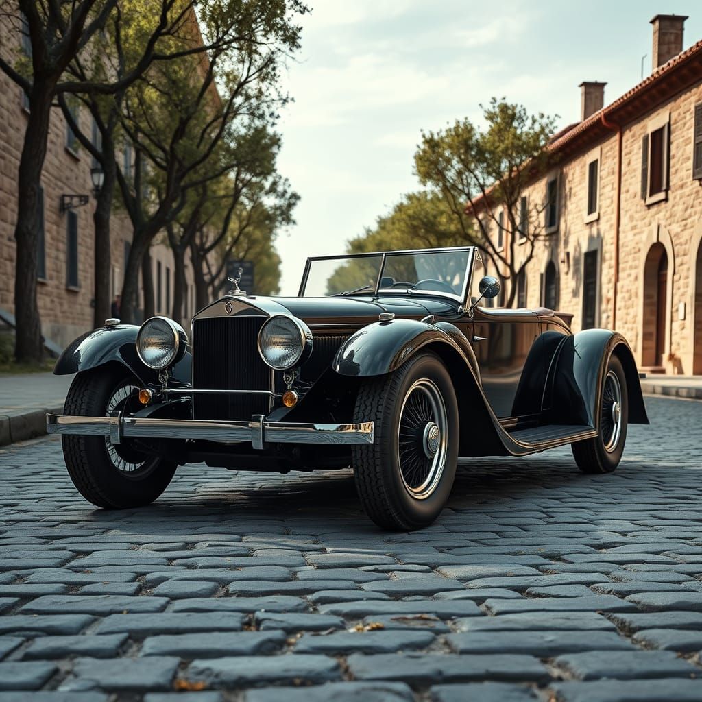 A 1920s-era roadster