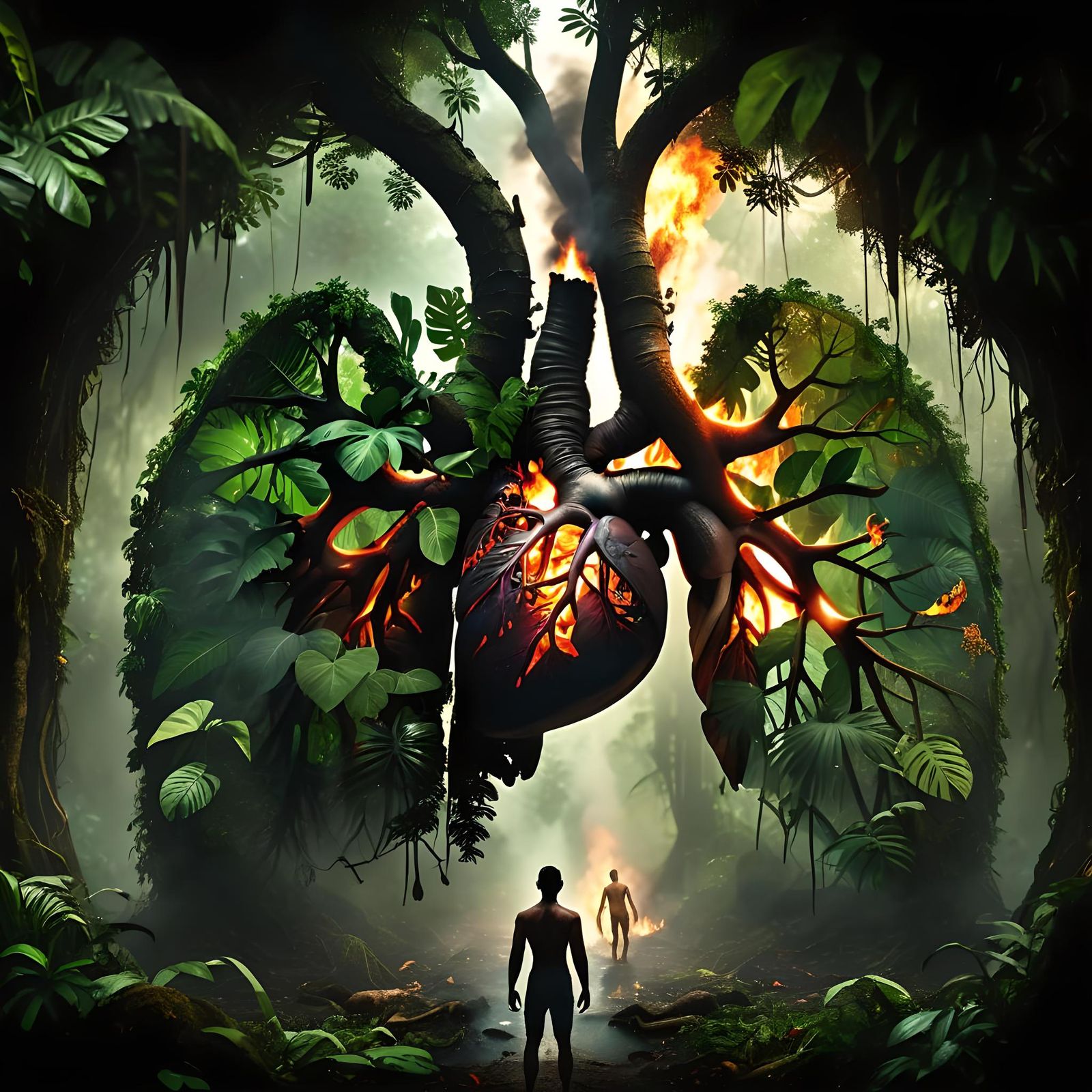 Humans should stop messing around with the Lungs of the Earth!   by @Kuiken