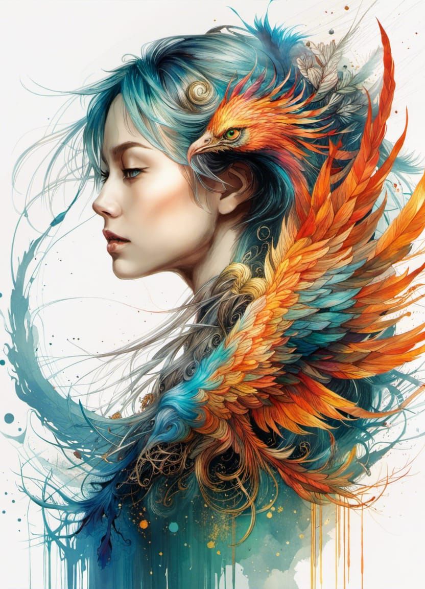 Phoenix Girl  by @Seivitae
