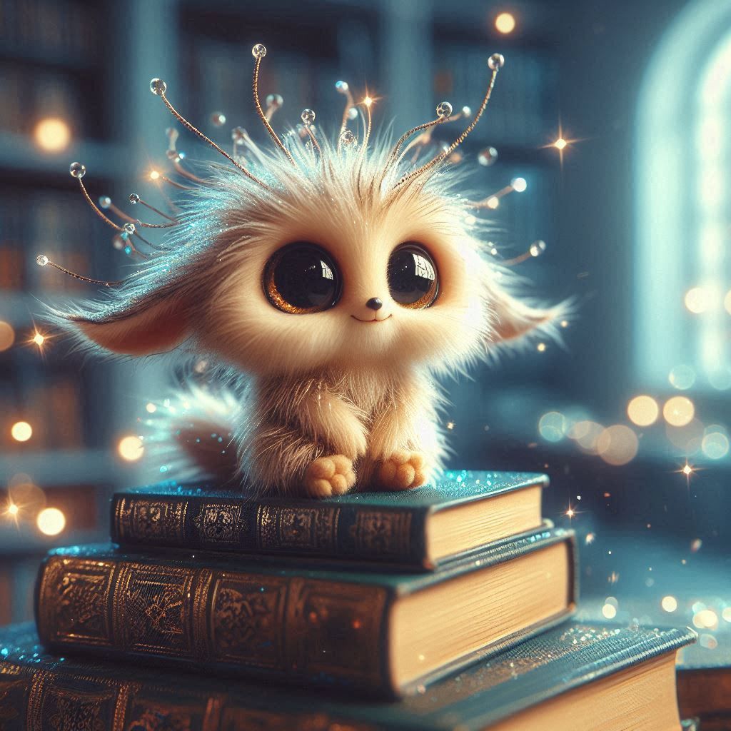Cute library creature