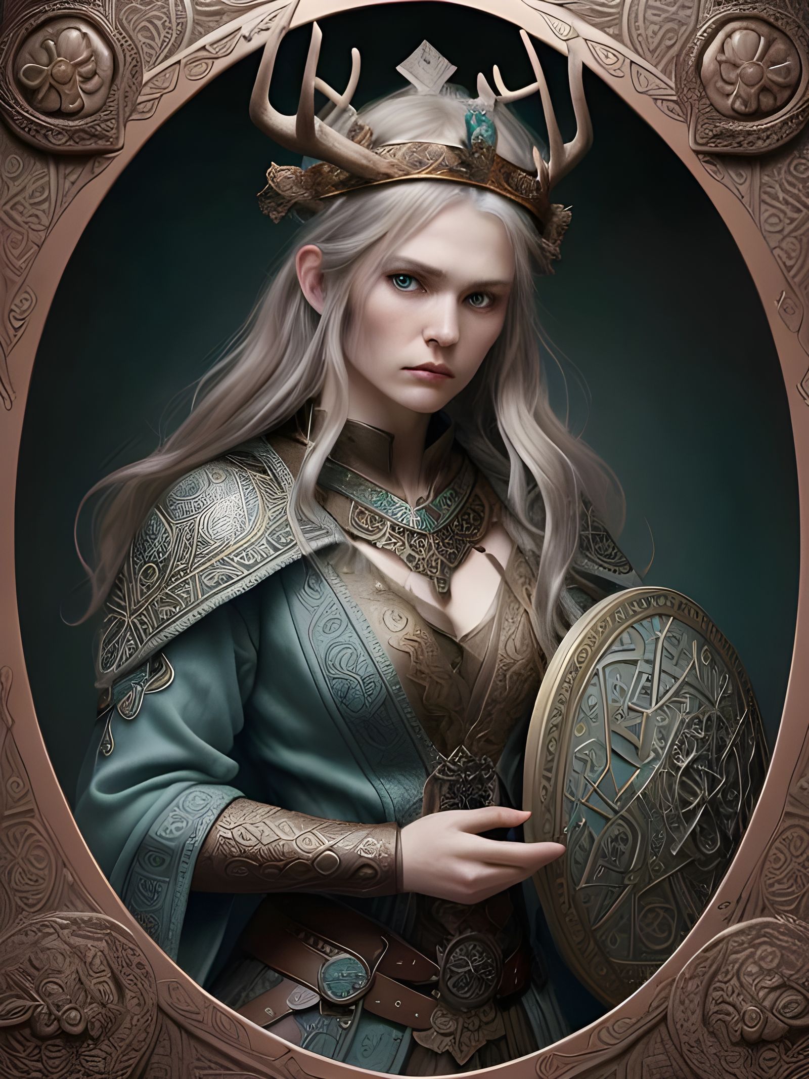 Shield Maiden - AI Generated Artwork - NightCafe Creator