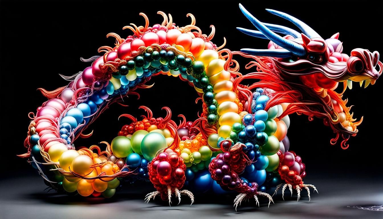 Balloon Dragon  by @ArchImperatrix