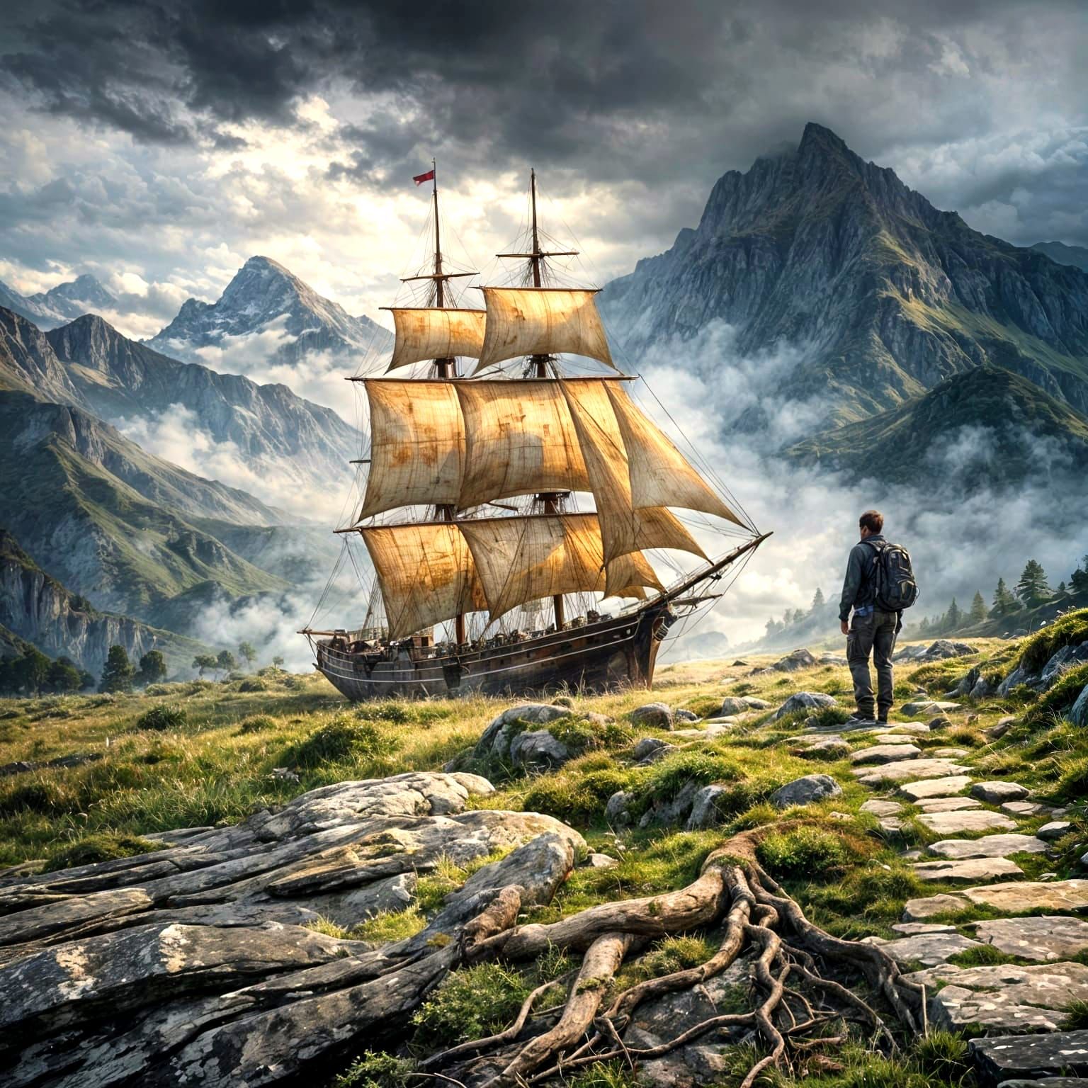 ships in unusual places