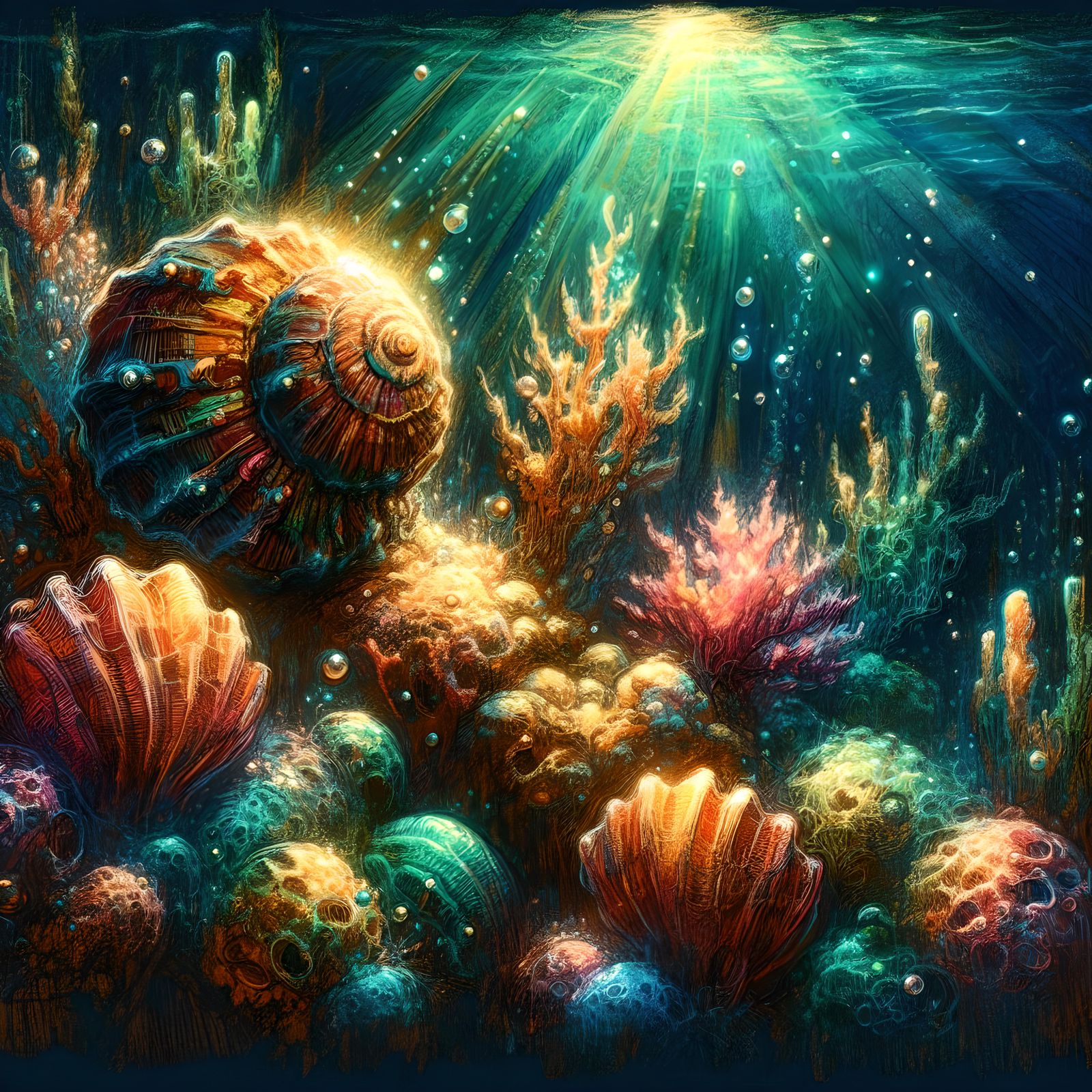 magic beneath the waves  by @frogfairy
