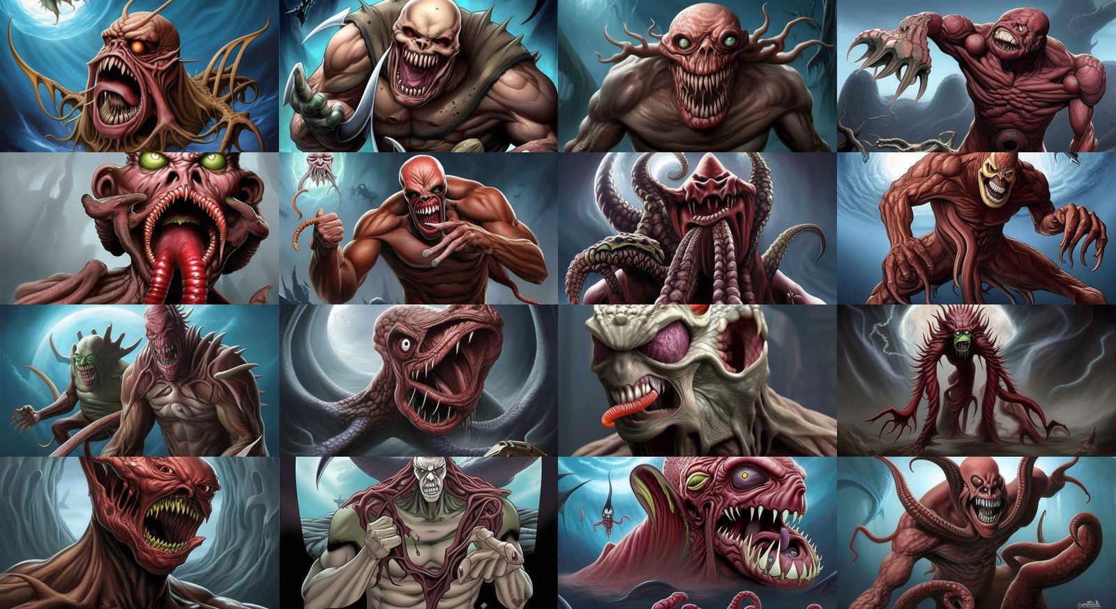 Cthulhi and eldritch minions of Cthulhu