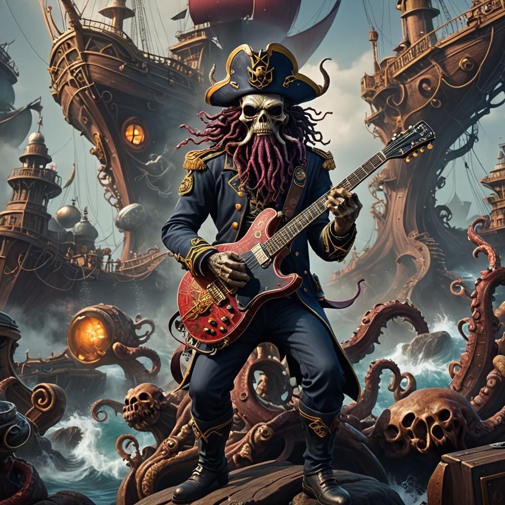 Captain Kraken soloist - AI Generated Artwork - NightCafe Creator