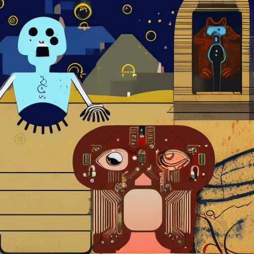 artificial intelligence running the world in Egypt AI Generated Artwork NightCafe Creator