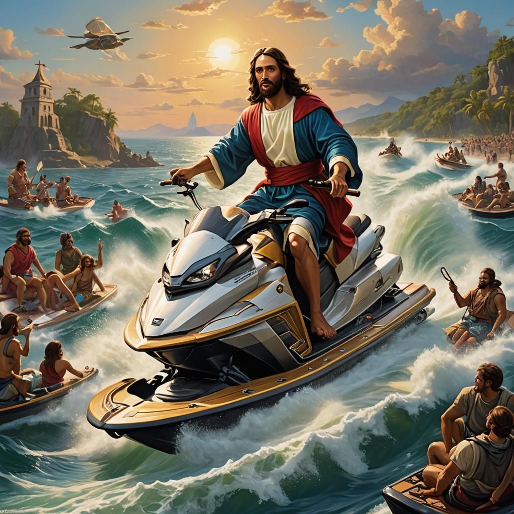 Jesus on a Jetski