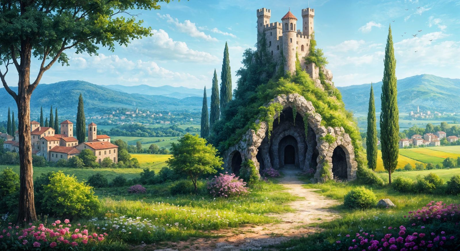 Medieval Fantasy Landscape  by @Dom B