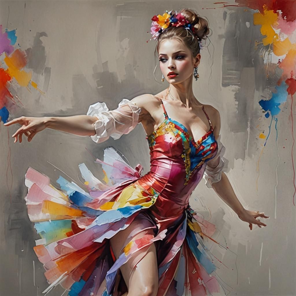 (cerry colours) :: from soke appears dancer in style of Anna...