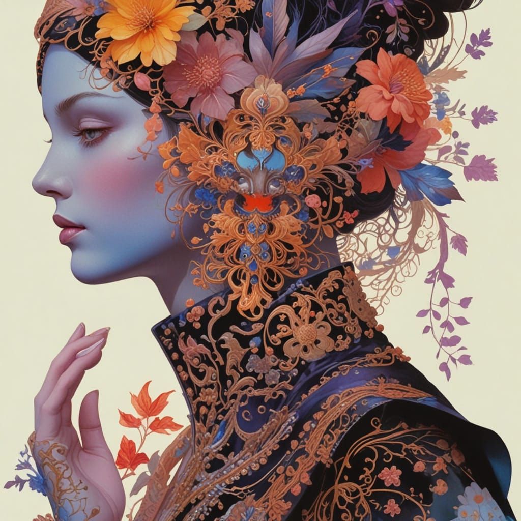 Whimsical portrait  by @Anonymouse