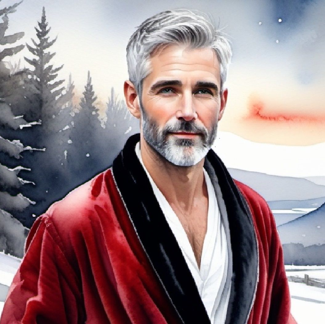 Andrew ·   a handsome silver-haired bearded man