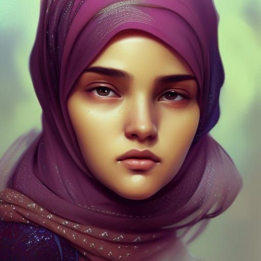 muslim girl - AI Generated Artwork - NightCafe Creator