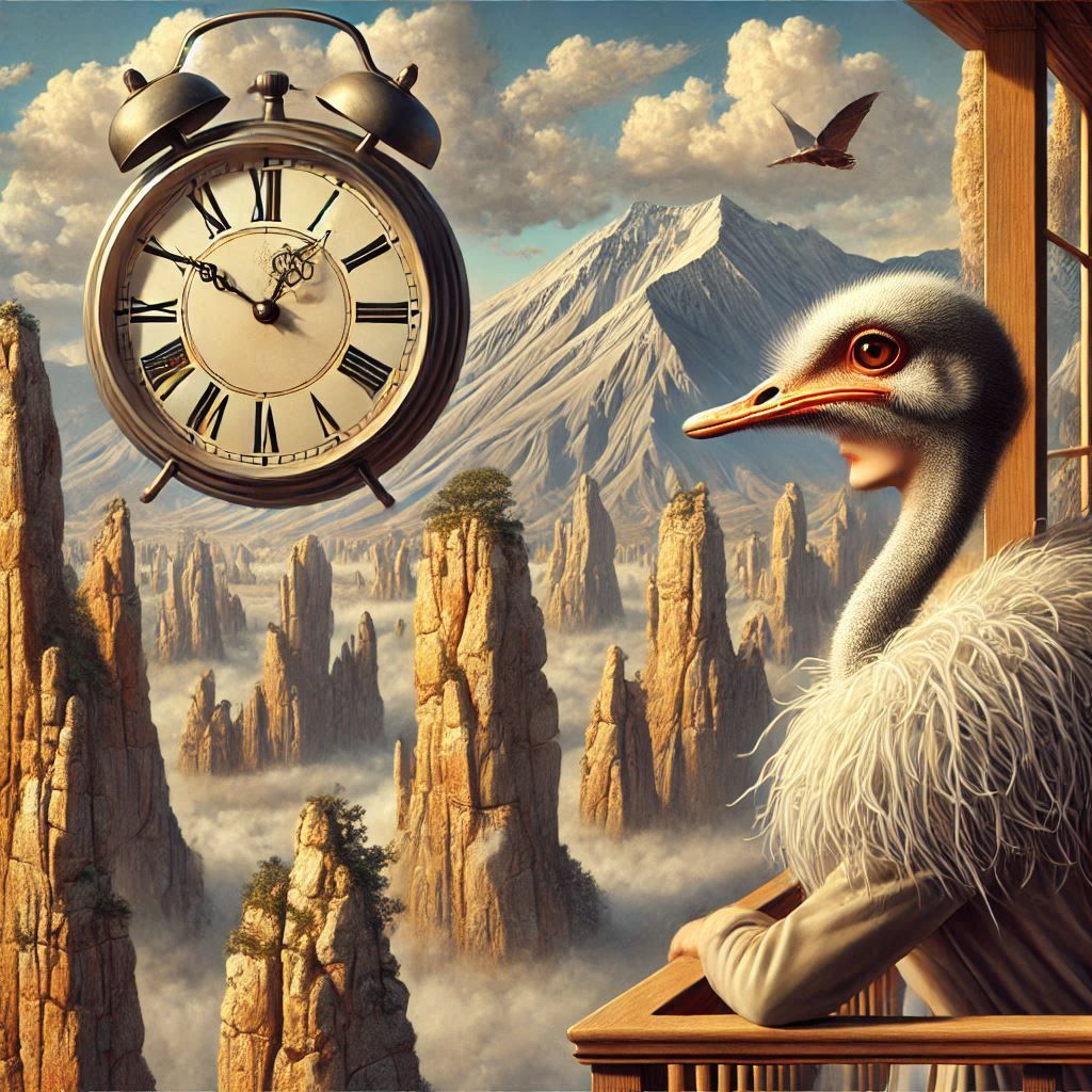 Running out of time doesn't make the ostrich stop - 5