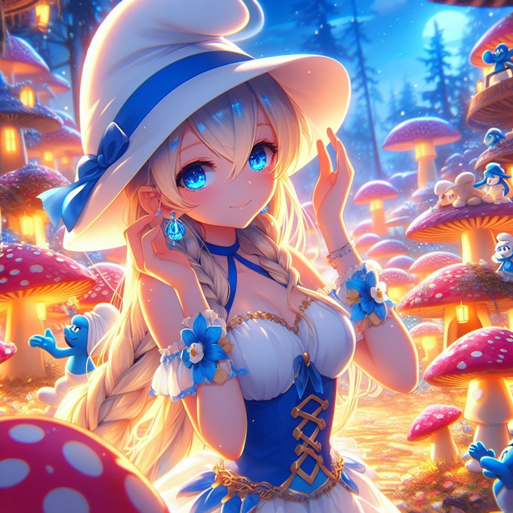 Anime Smurfette