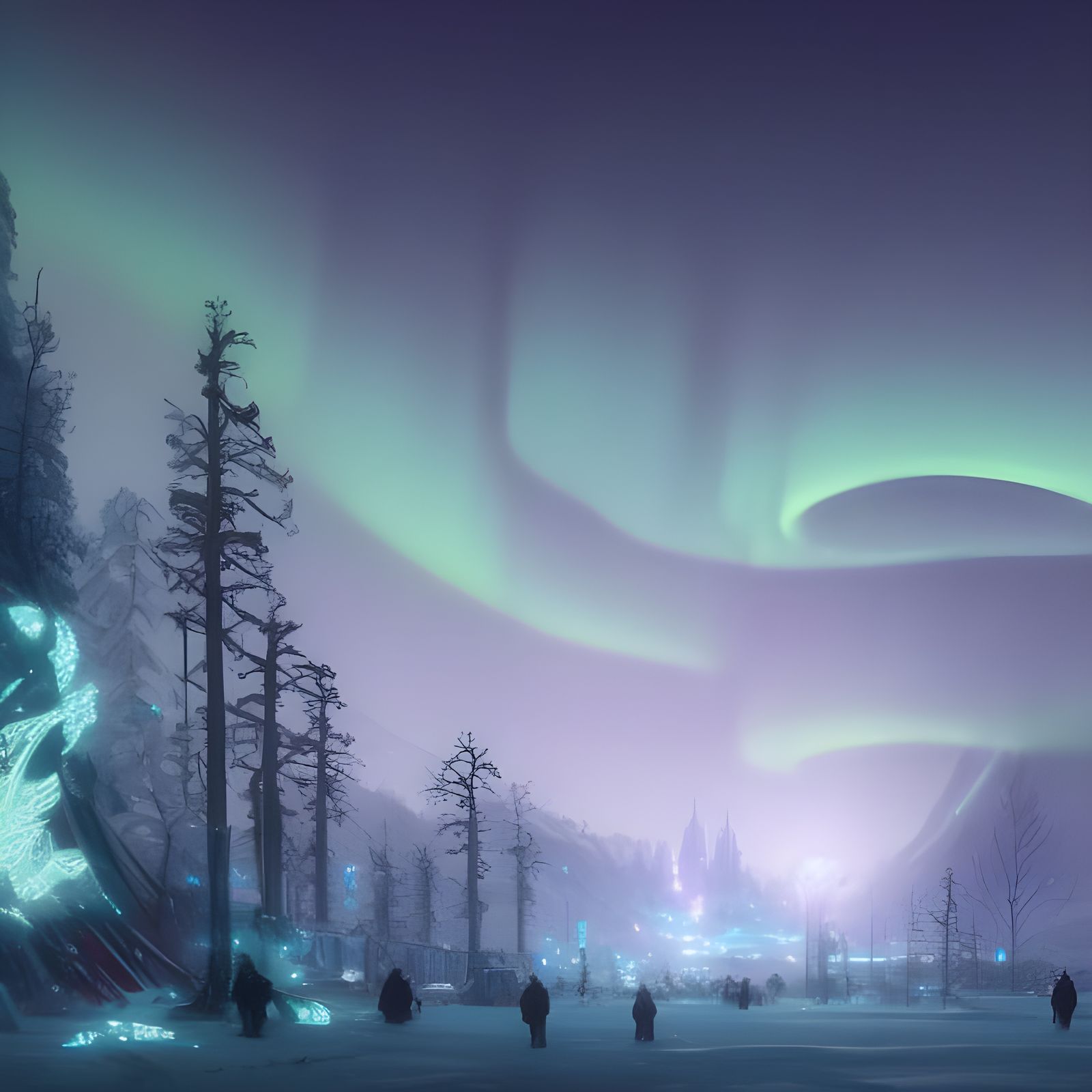 Look at the sky, look at the Winter  by @WolFeMt