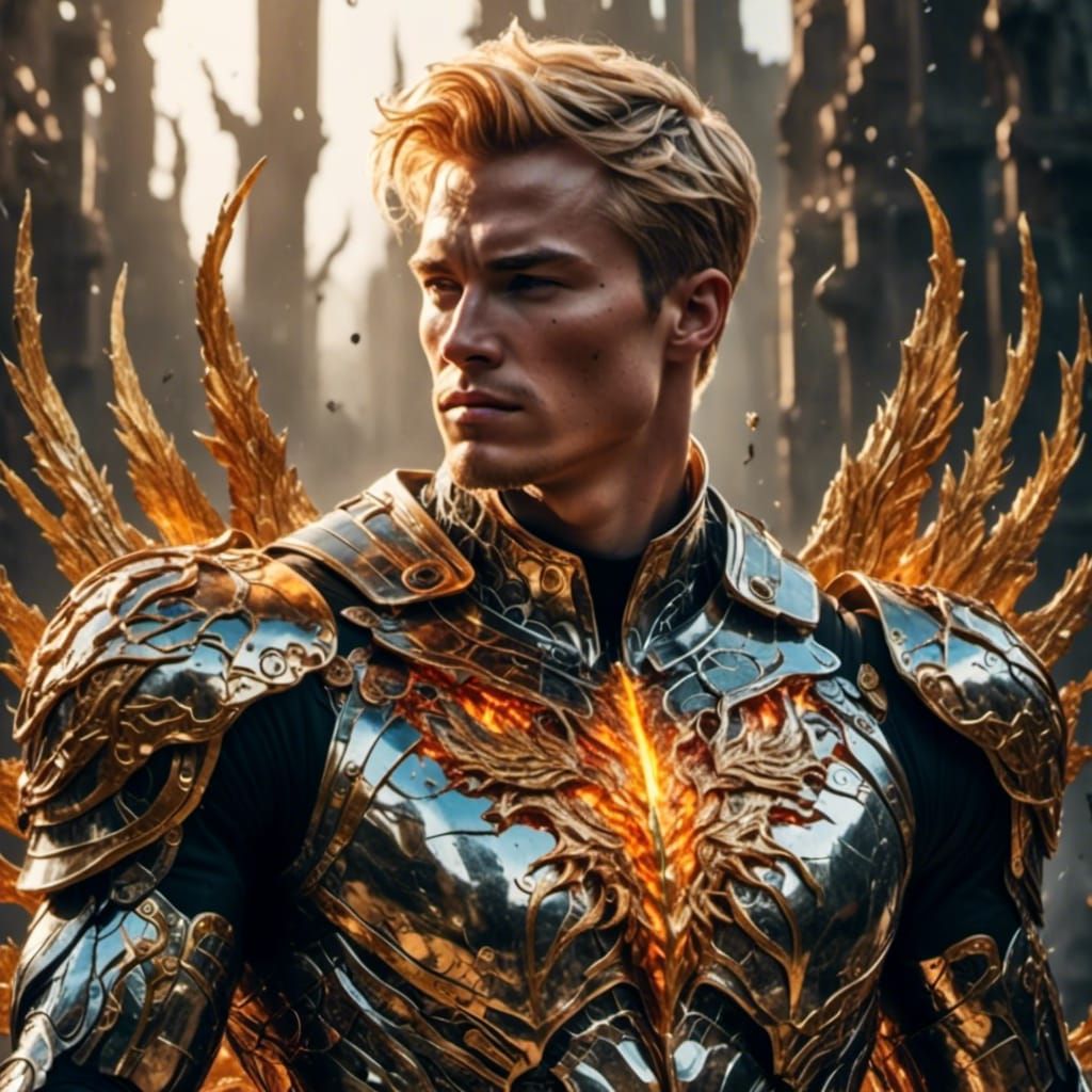 Sun god <lora:Detailed Armor:1.0> 