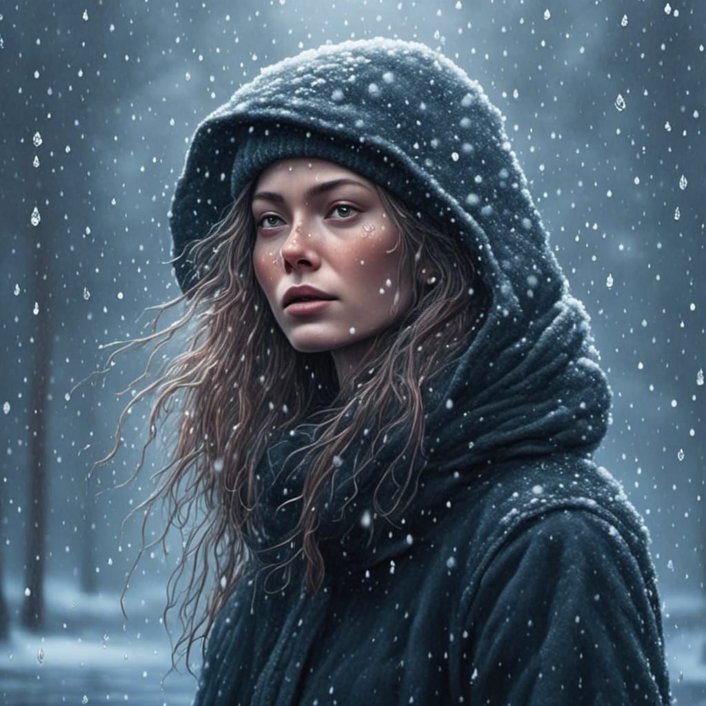 Wintertime Woman in The Wilderness. - AI Generated Artwork - NightCafe ...