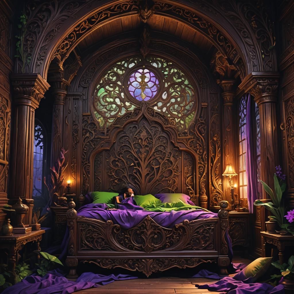 Waving Goodbye in Dark Fantasy Style