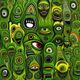 Monster Abstract Faces And Whimsical Pareidolia. Aboriginal Art 