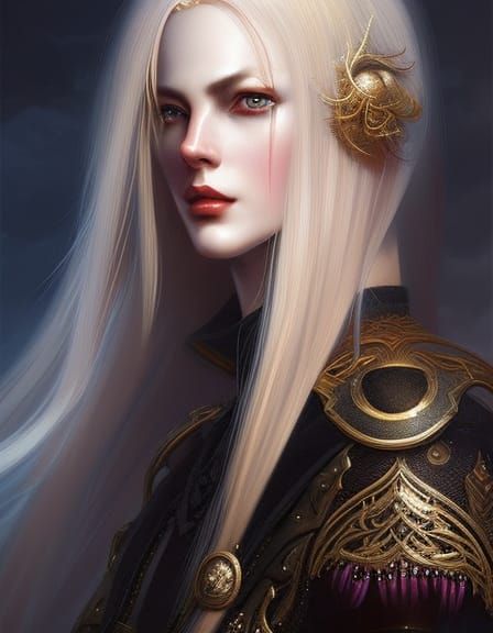 Albino Princess - AI Generated Artwork - NightCafe Creator