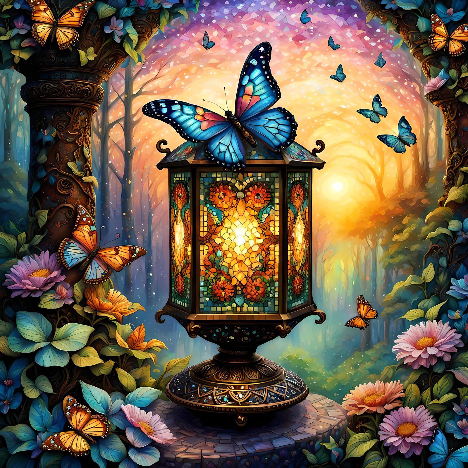 Lanterns & Butterflies  by @WynSongByrd