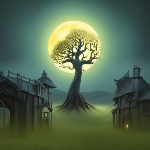 Creepy House on the Moors - AI Generated Artwork - NightCafe Creator