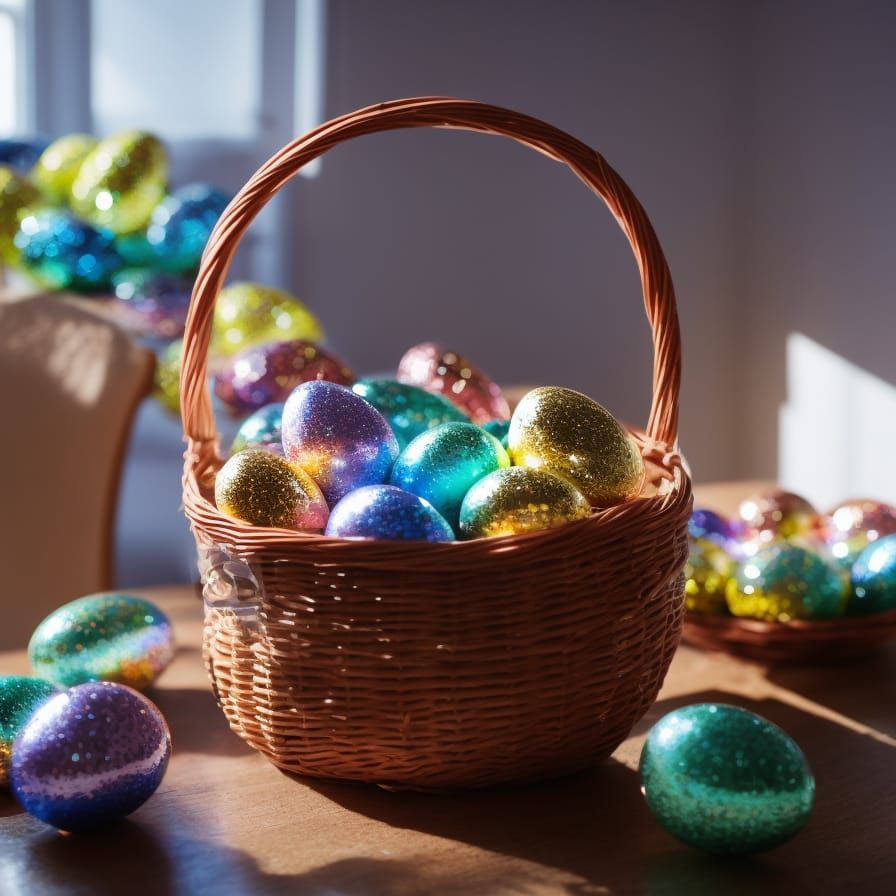 Sparkling Easter Eggs  by @undefined