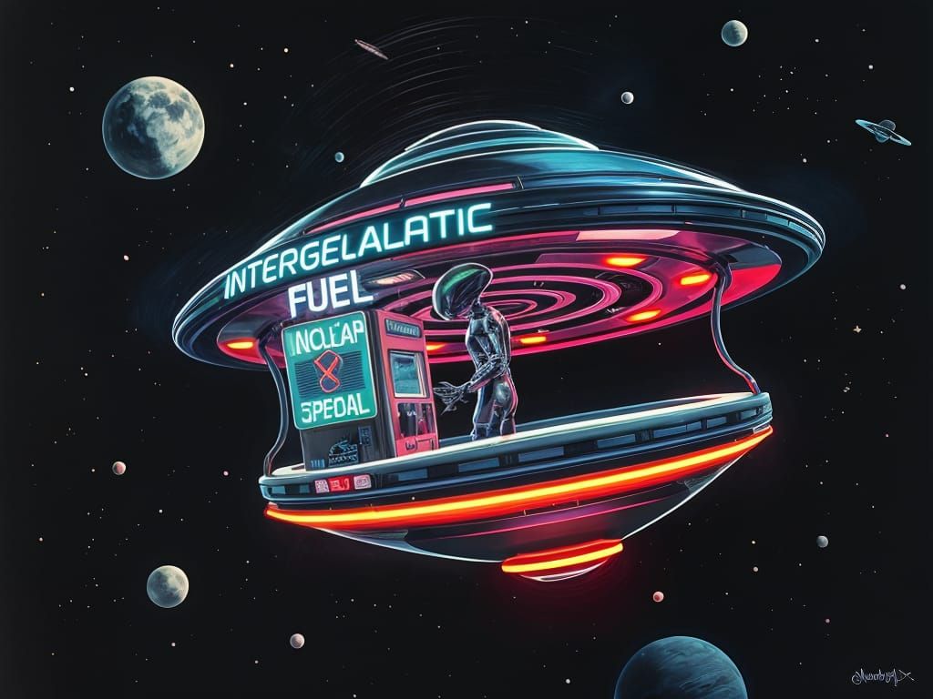 Alien Gas Station