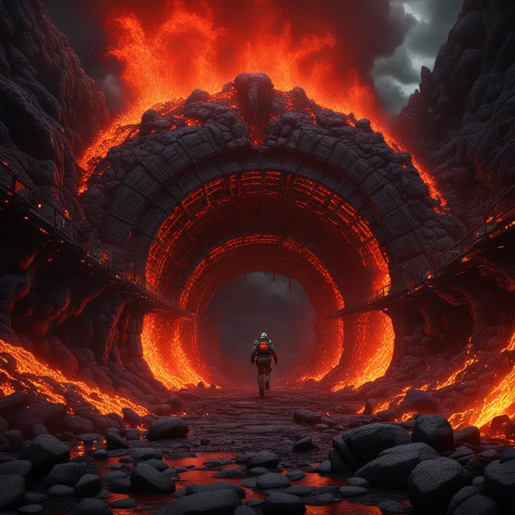 Journey to the center of the Earth. Escape from Hell.