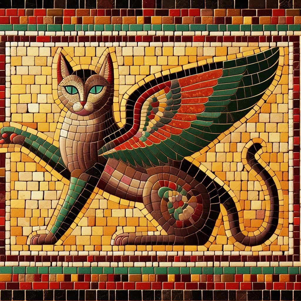 Neo-Babylonian winged cats