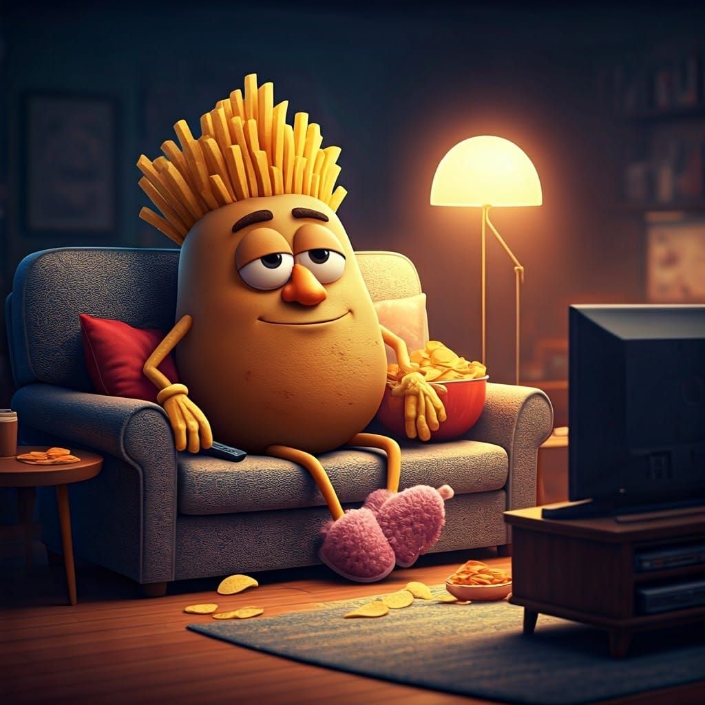 Couch Potato  by @Heleanna
