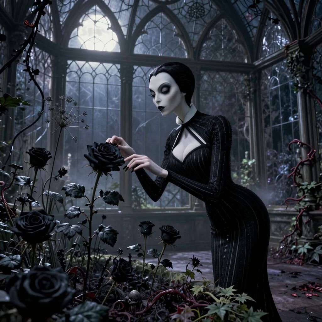 Midnight garden   by @Bailey