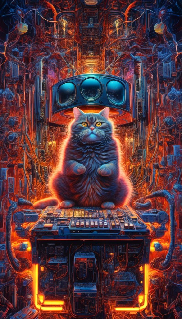 A Pop Surrealist portrait of a devious an adorable  anthropo...
