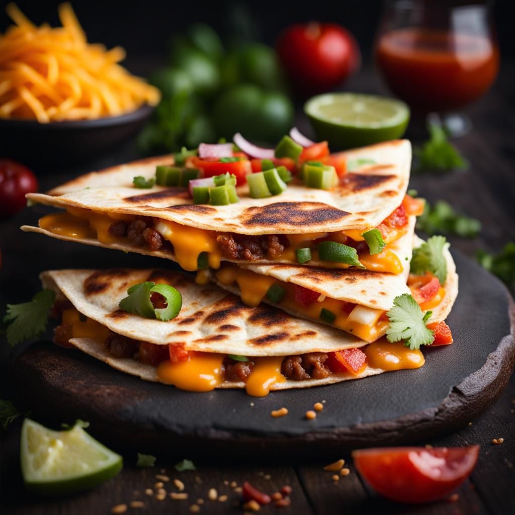 Quesadillas  by @Grackle