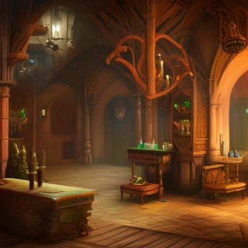 Beauty Salon, outside, Medieval, Fantasy