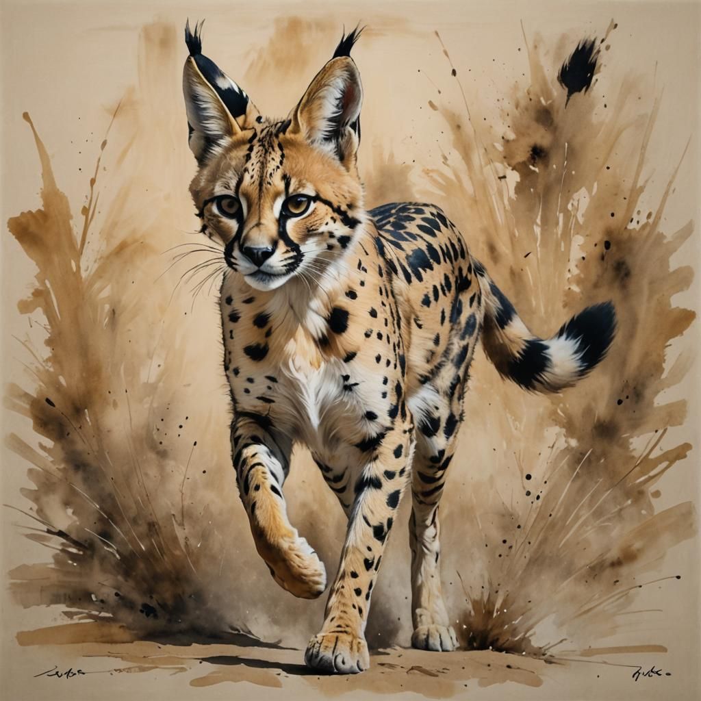 Serval  by @Papy Ion