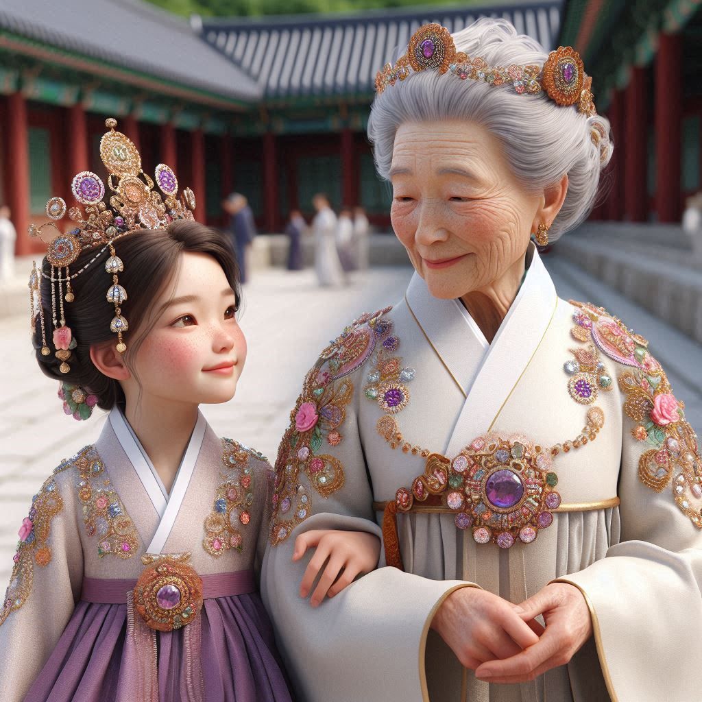 Grandmother and Granddaughter