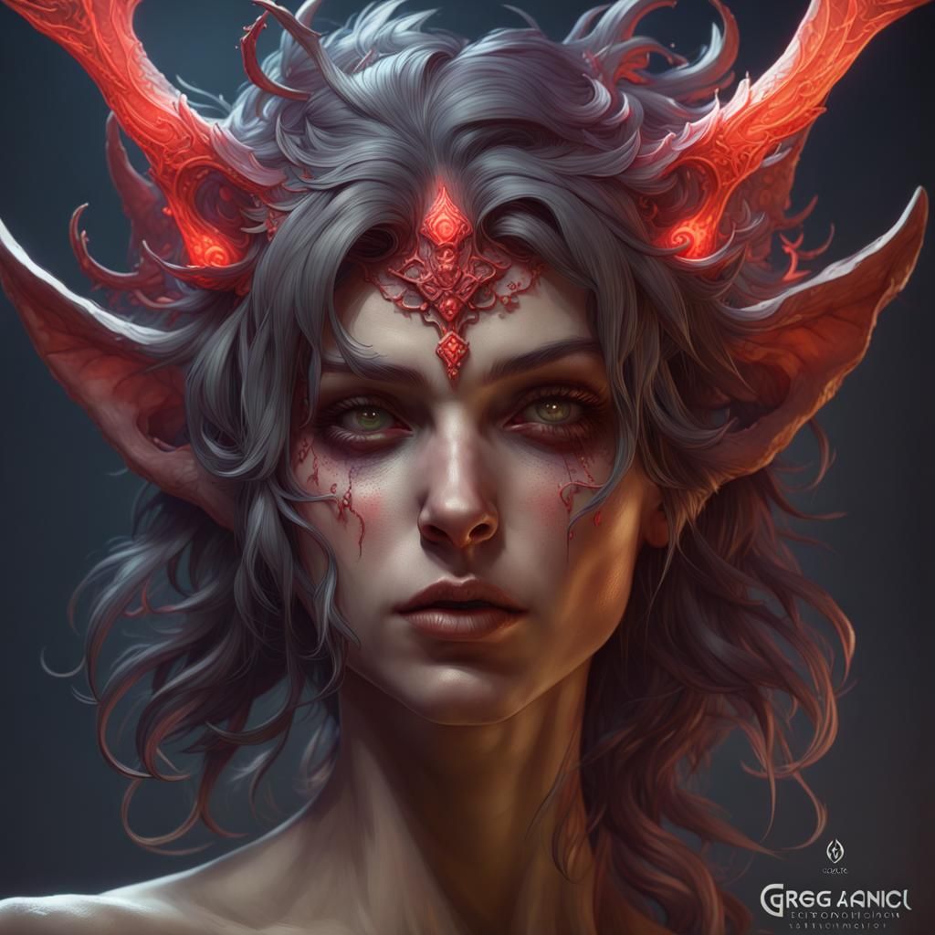 demonic possession head and shoulders portrait, 8k resolution concept ...