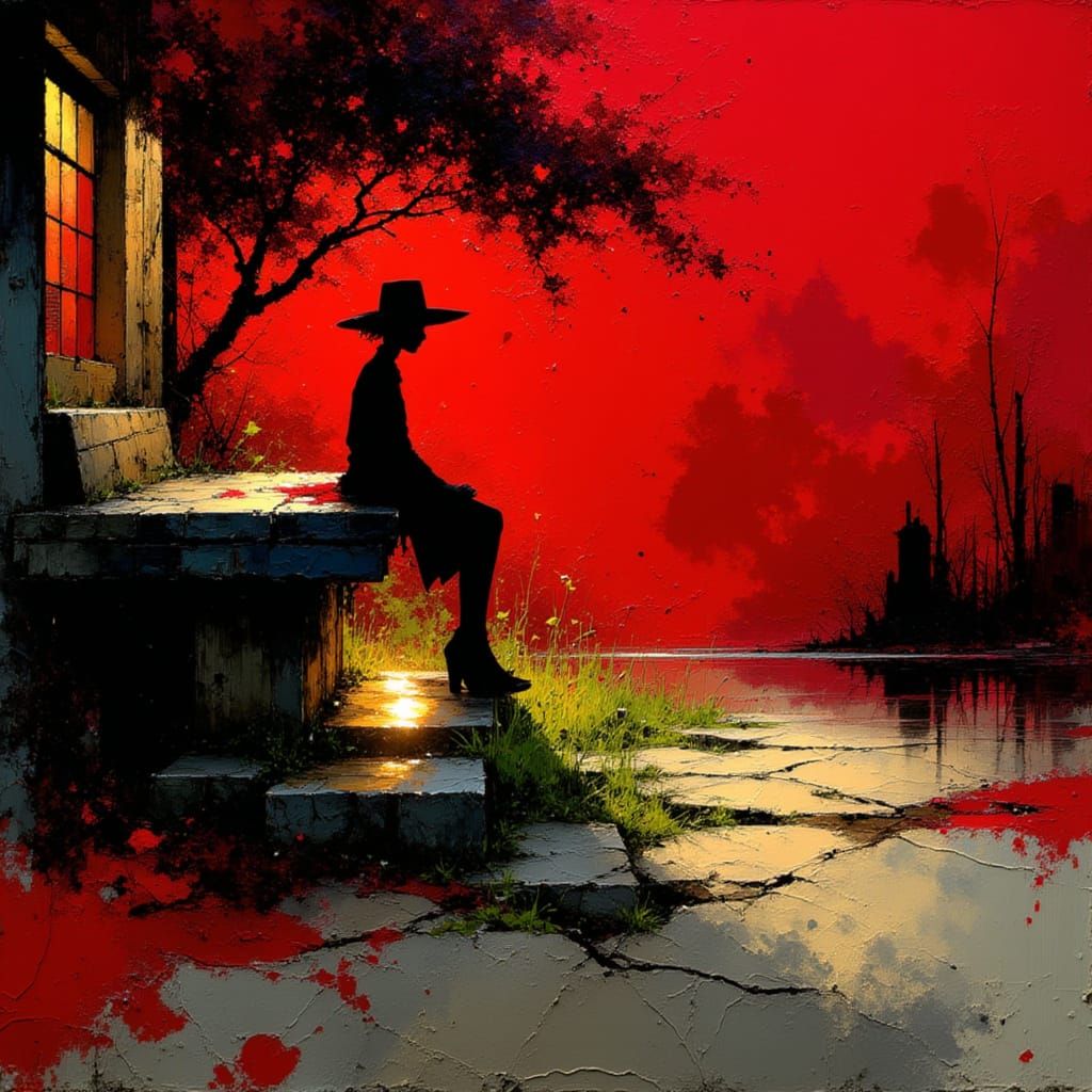 <lora:Akimora:1.0> Imagine in the style of <lora:Imagine:1.5> Deep red in a Fantasy realm