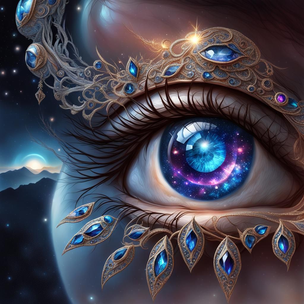 galaxy eye - AI Generated Artwork - NightCafe Creator