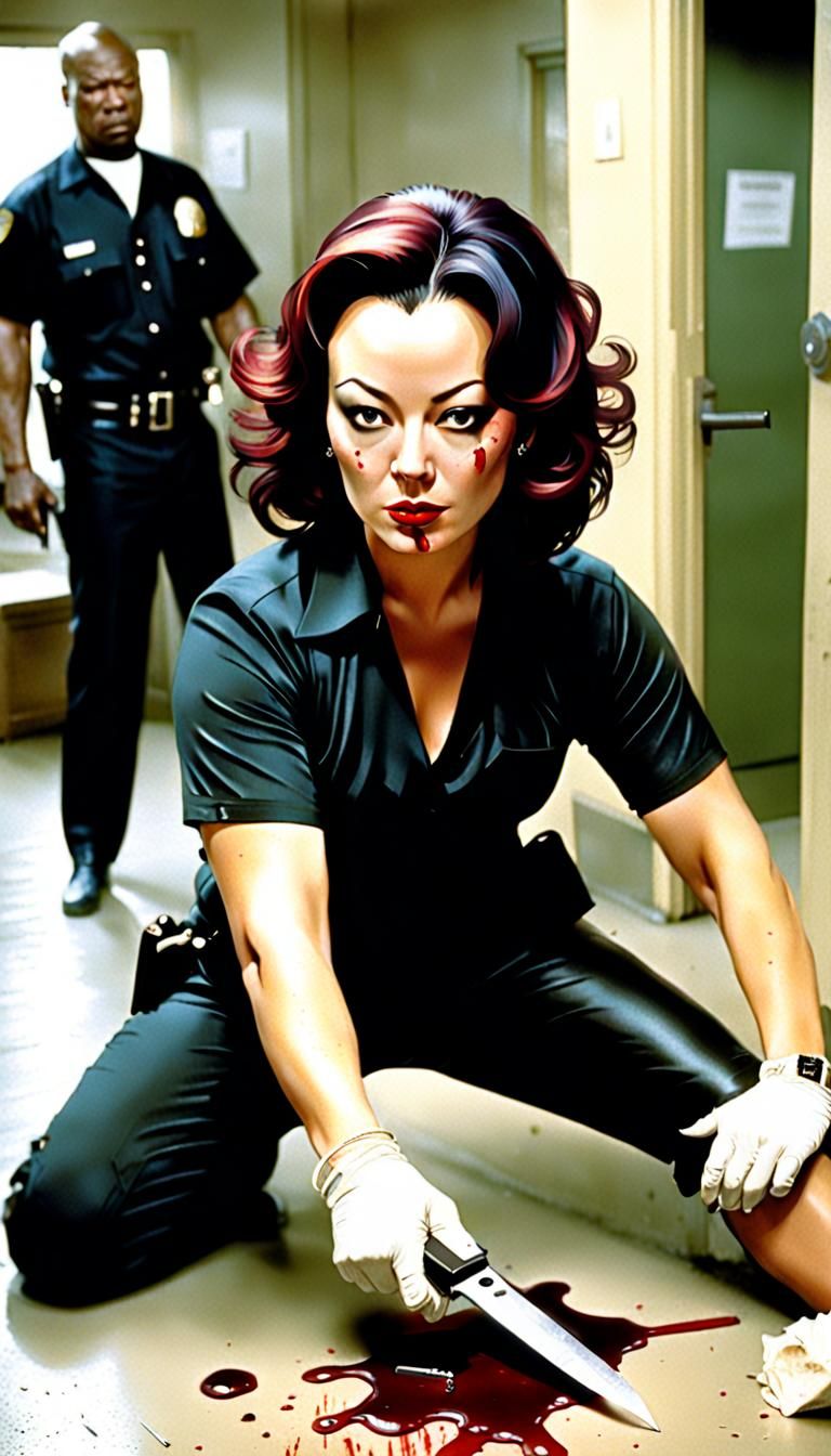 Young Jennifer Tilly stabbing a victim to death, Tiffany ser...