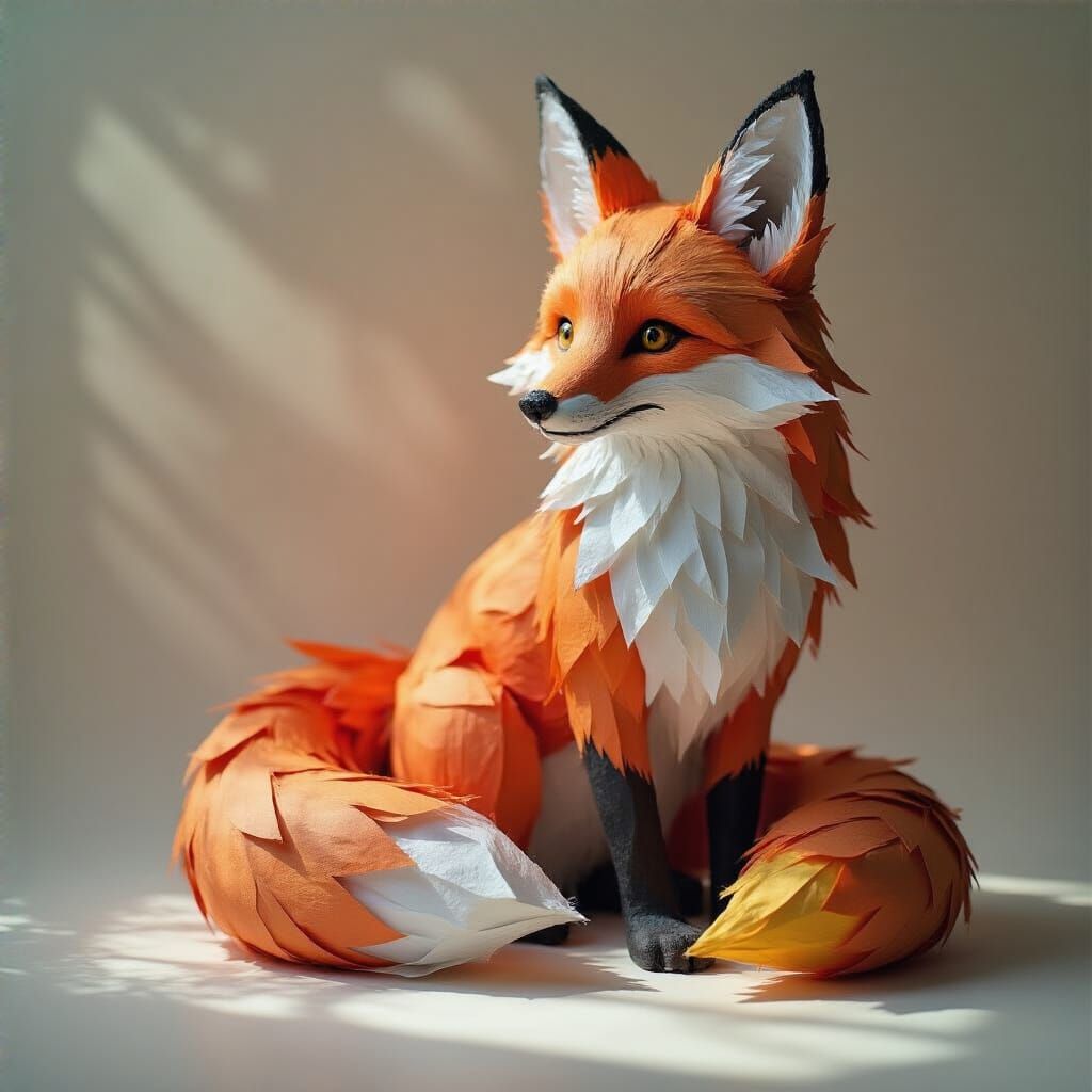 A paper fox