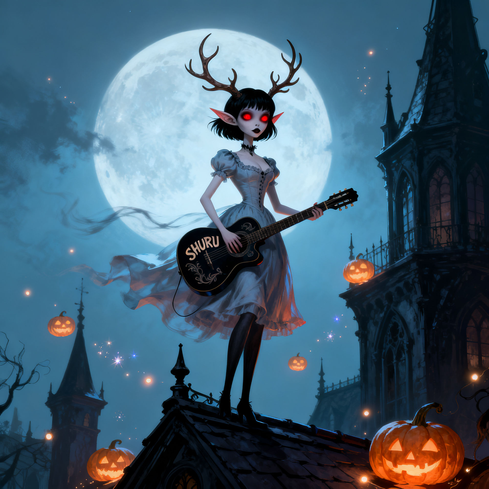 Tim Burton-style Halloween Backdoor