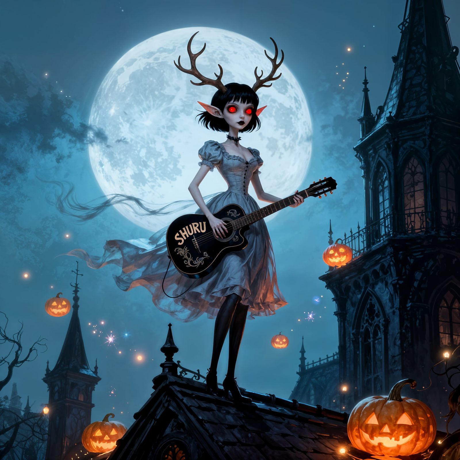 Tim Burton-style Halloween Backdoor