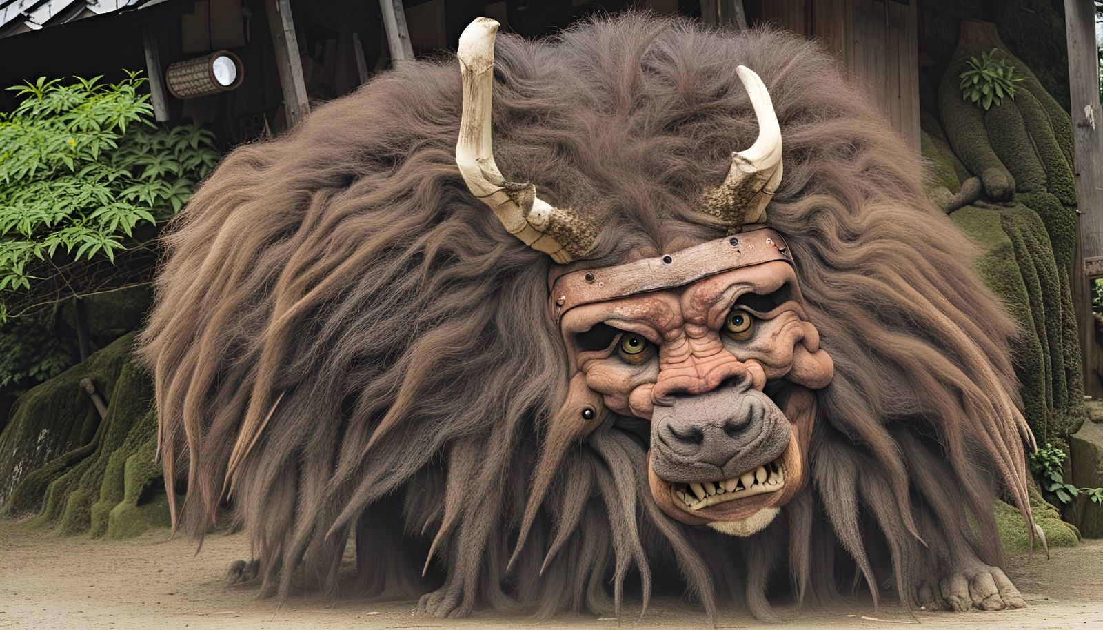 In Wakayama Prefecture, ushi-oni are mountain-dwelling beast