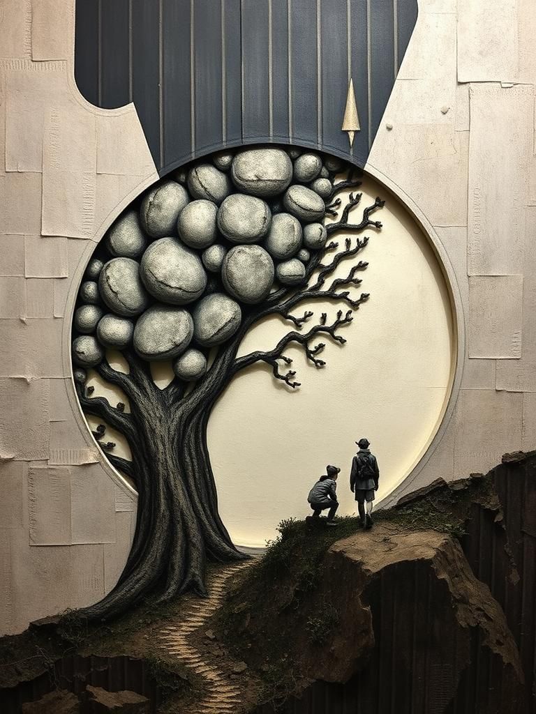 Surreal Inverted Illusion Inspired by Dada Art