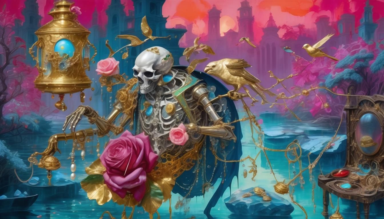 Brass and Bones AI Generated Artwork NightCafe Creator