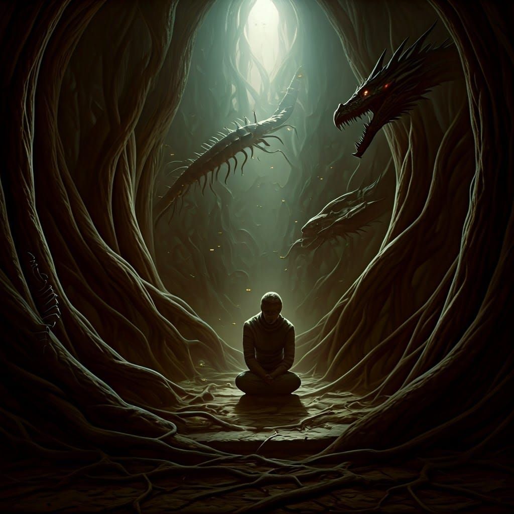 Dark Reflections in a Haunted Realm